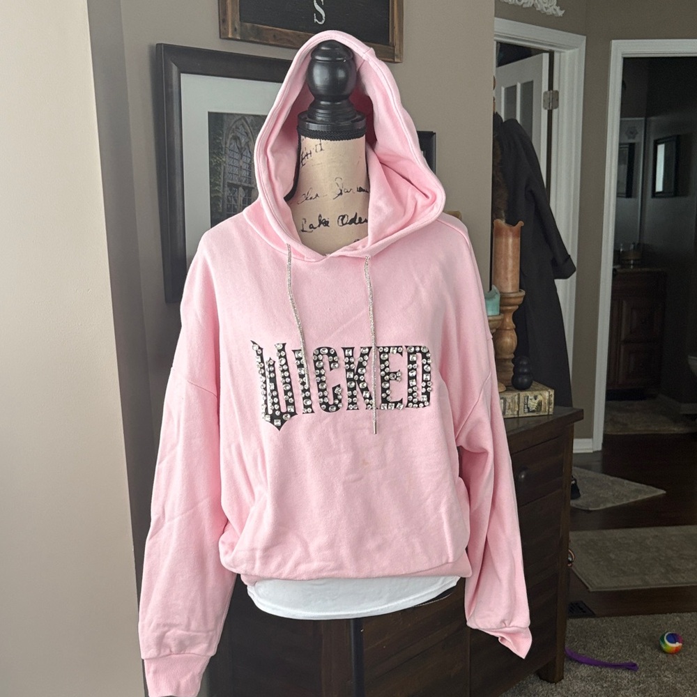 Forever 21 Wicked Bling Pink Hoodie for Women size M